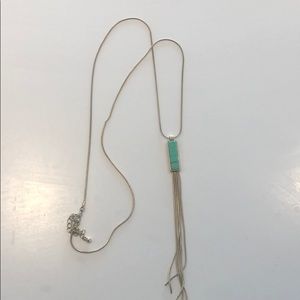 Gold torquoise necklace